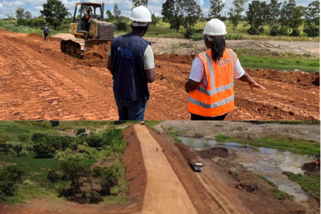 Obras de Reconstrução da Represa do Instituto Agrário de Chimoio